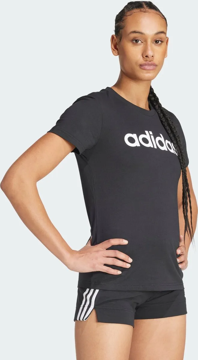 adidas Essentials Slim Logo T-shirt GL0769 - Zwart - S