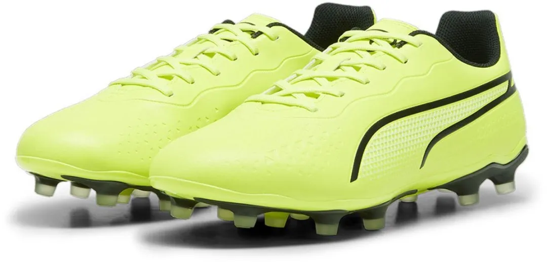 PUMA King Match FG/AG Voetbalschoenen - Geel - Maat 45
