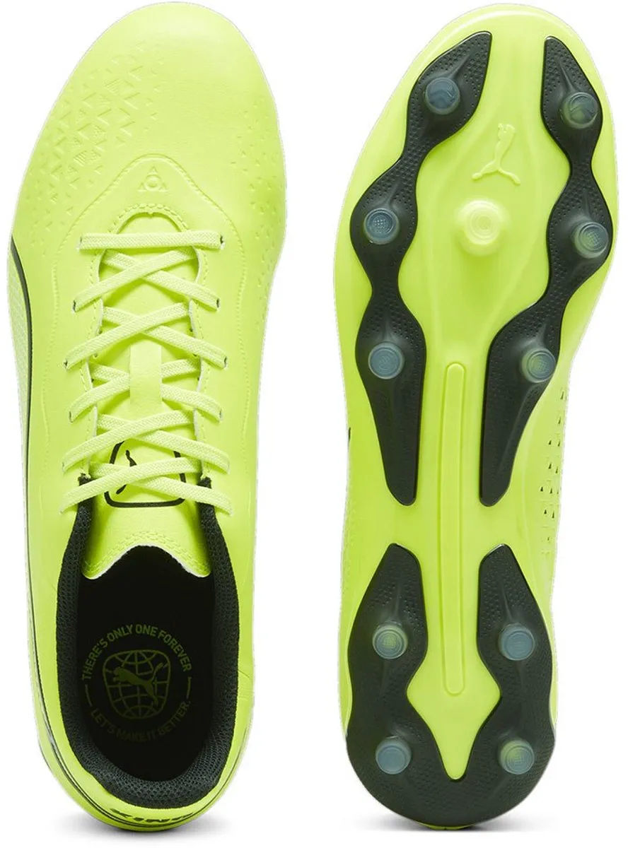 PUMA King Match FG/AG Voetbalschoenen - Geel - Maat 45