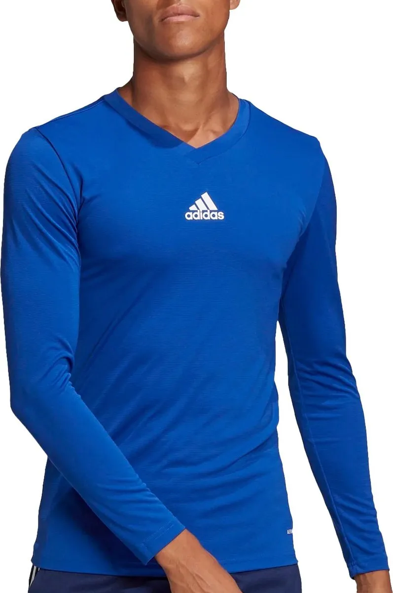 adidas Team Base Longsleeve GK9088 - XXL - Blauw/Wit