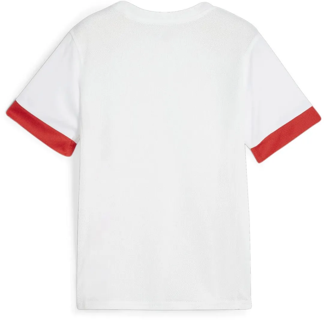 PUMA TeamGOAL Matchday Shirt Junior 705748-11 - Maat 152 - Wit/Rood