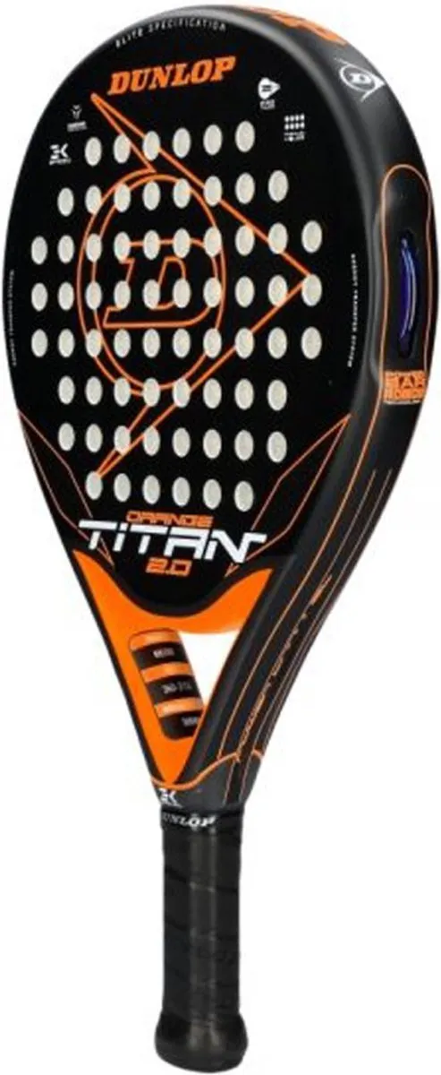 Dunlop Titan 2.0 Hybride Padelracket - L0 - Oranje/Zwart
