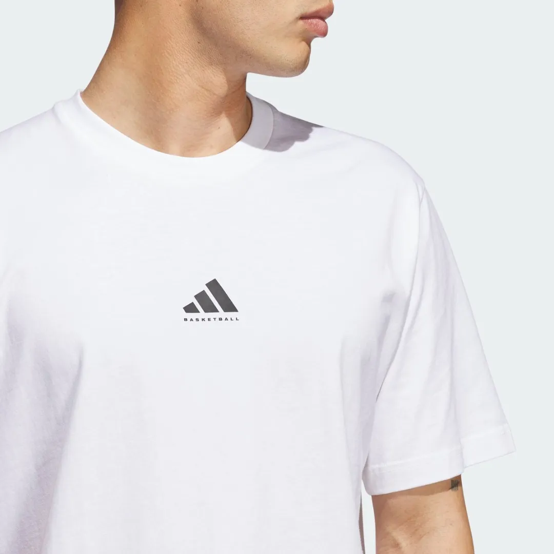 Adidas Performance Basketball T-shirt JX0084 - Heren - Wit