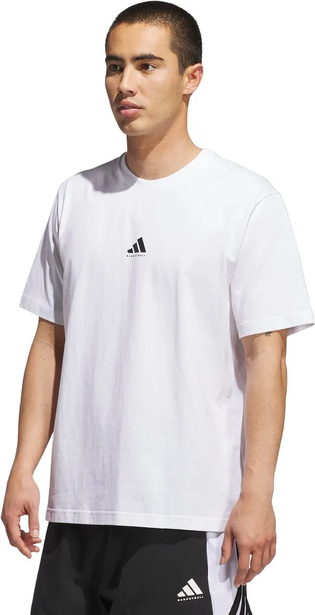 Adidas Performance Basketball T-shirt JX0084 - Heren - Wit