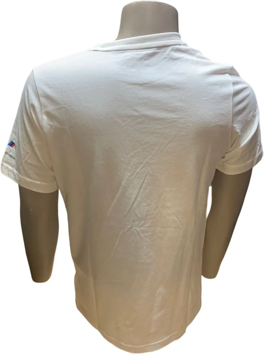 PUMA BMW MMS Logo Tee - T-shirt - Maat L - Wit - afbeelding 3 van 3