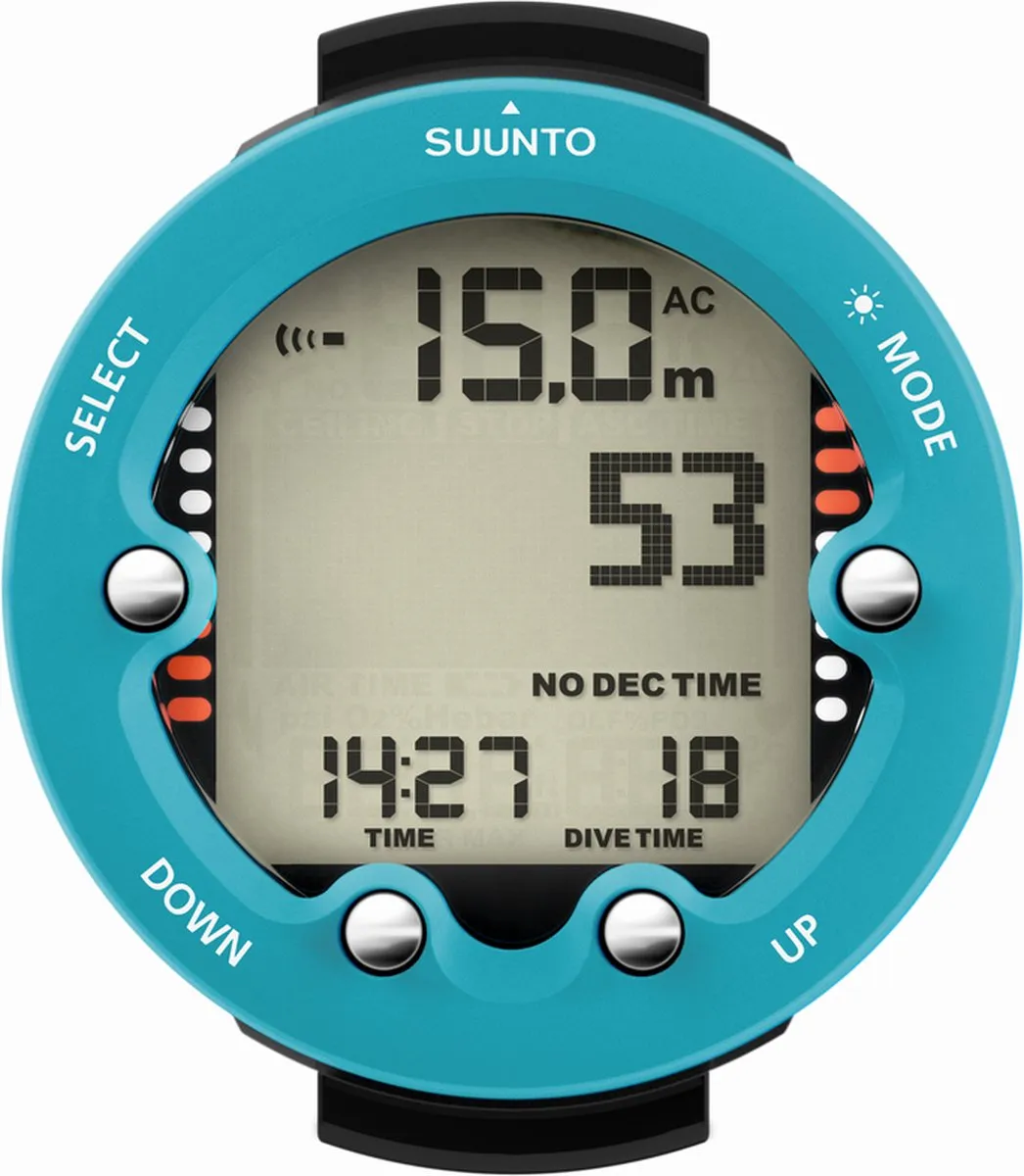 Suunto Zoop Novo Duikcomputer - Aqua Blue