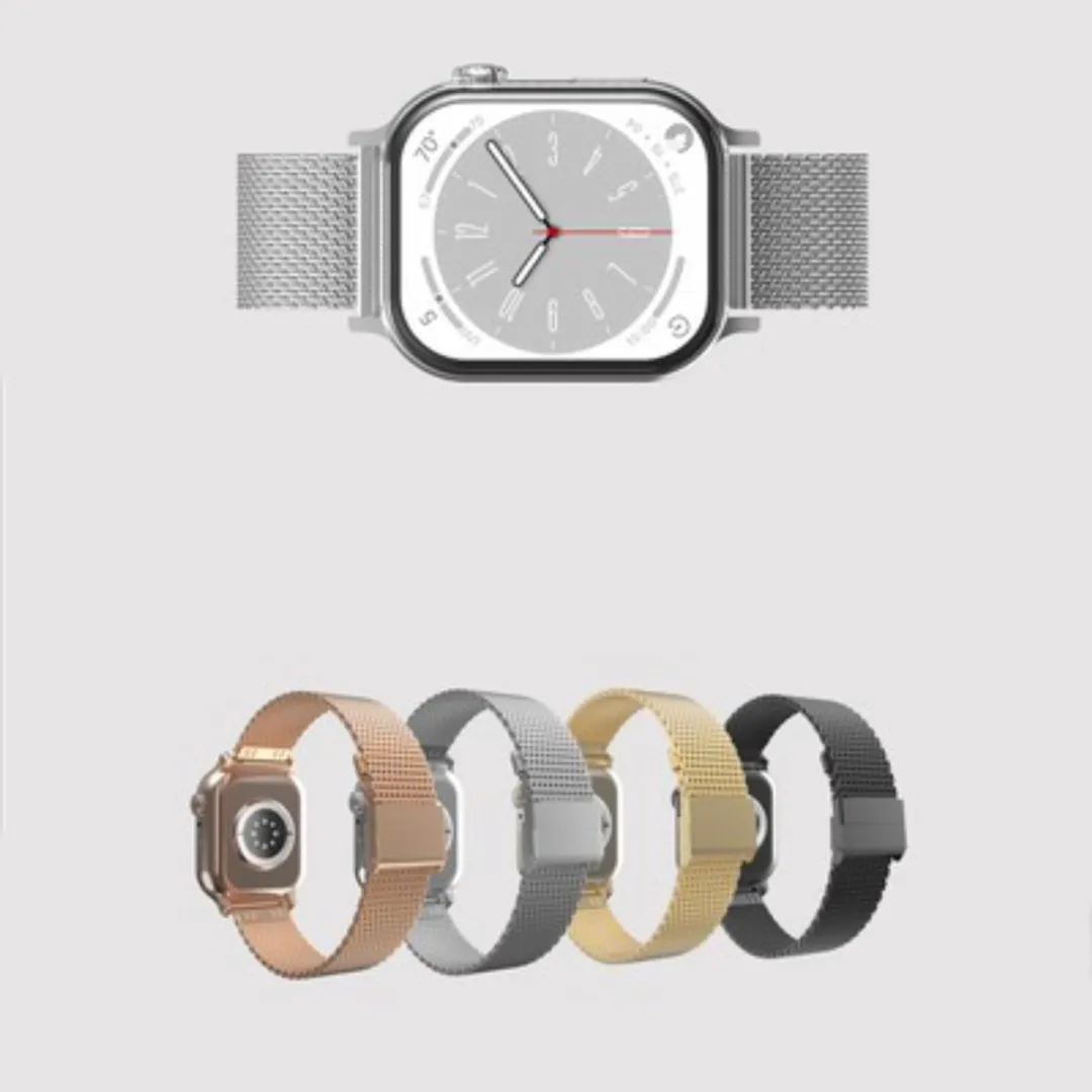 Just in Case Apple Watch Bandje Silksteel - 44/45/46/49mm - Zilver - afbeelding 2 van 6
