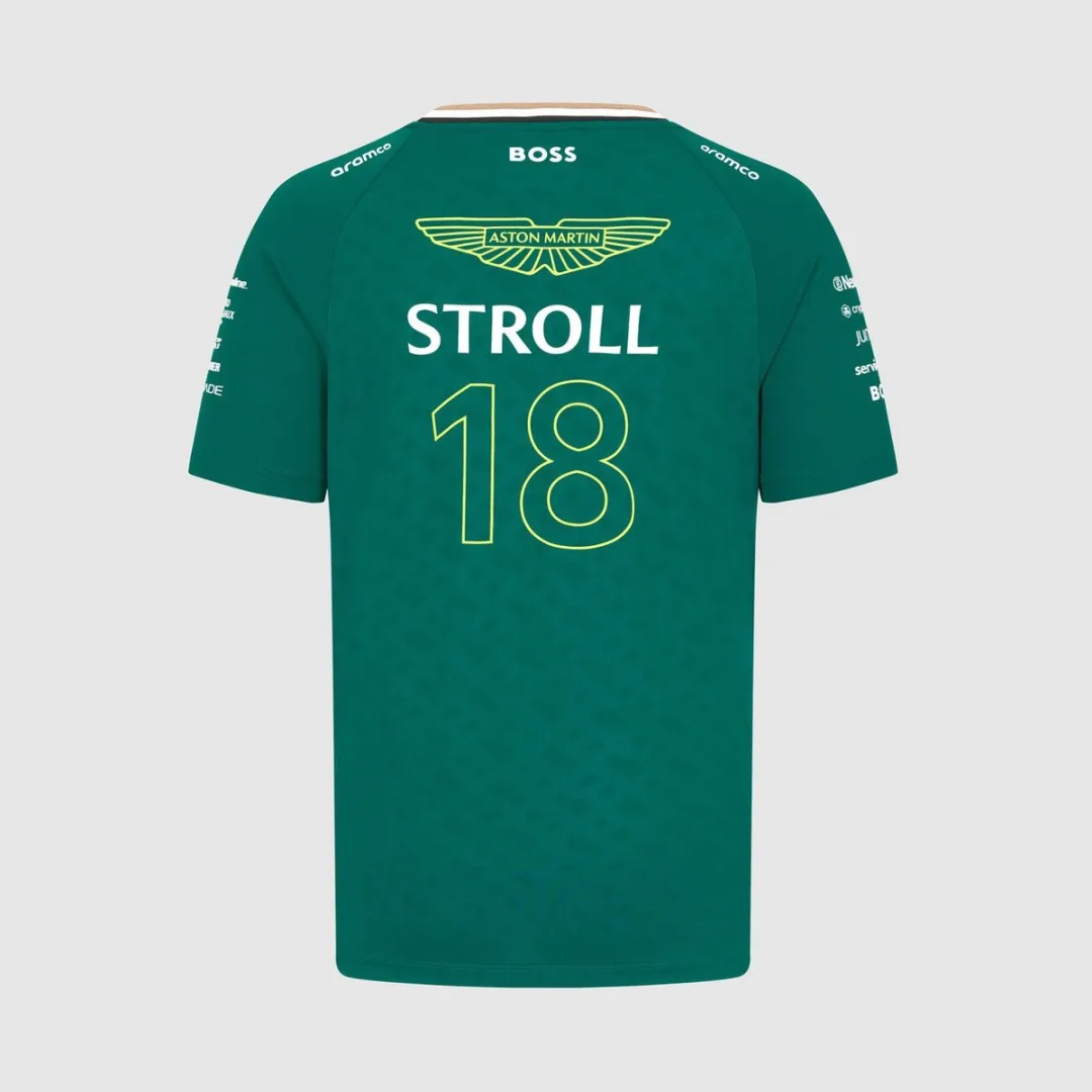 Aston Martin Racing Formule 1 Lance Stroll T-shirt - Groen - XXS