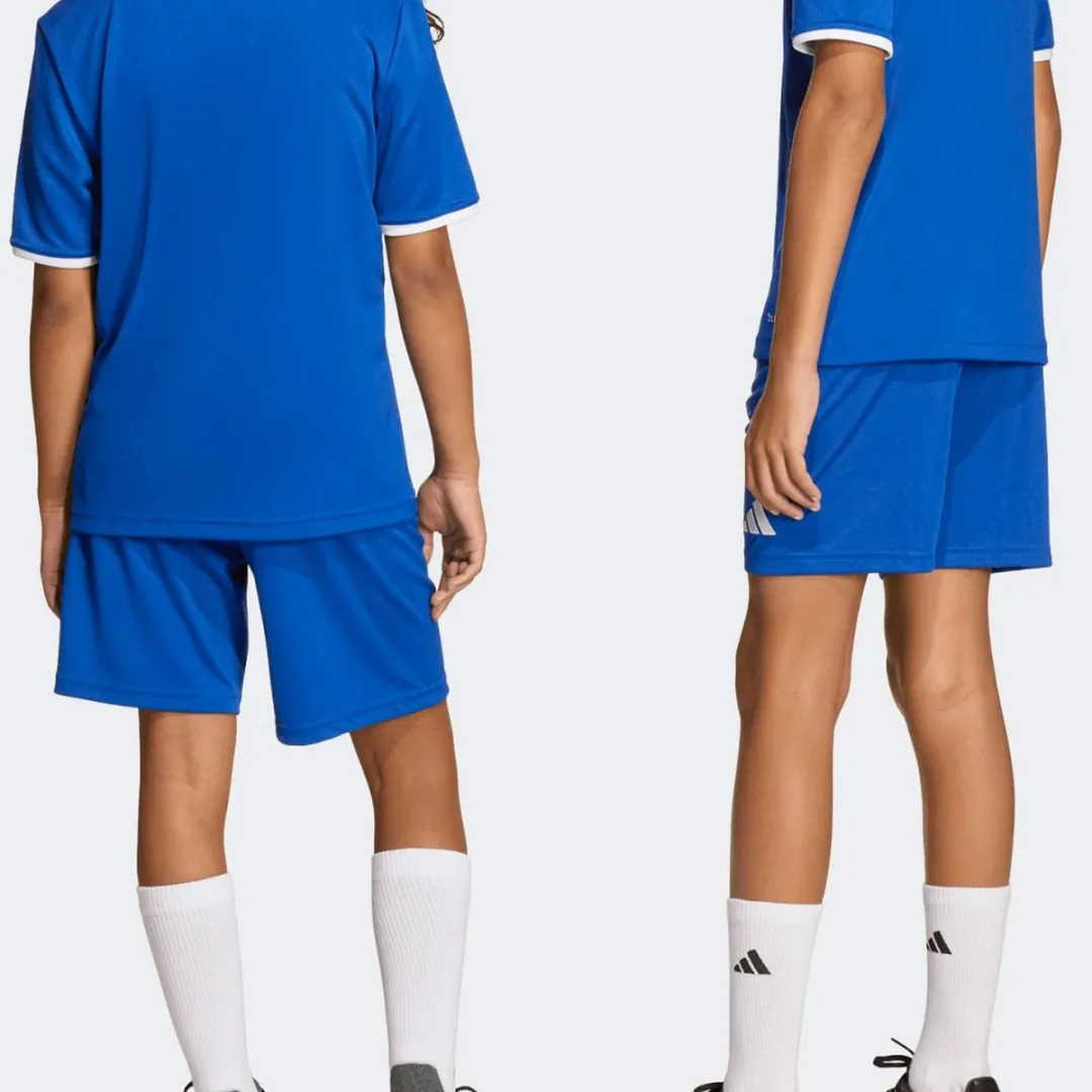 Adidas Entrada 26 Short Junior 164 - Blauw/Wit