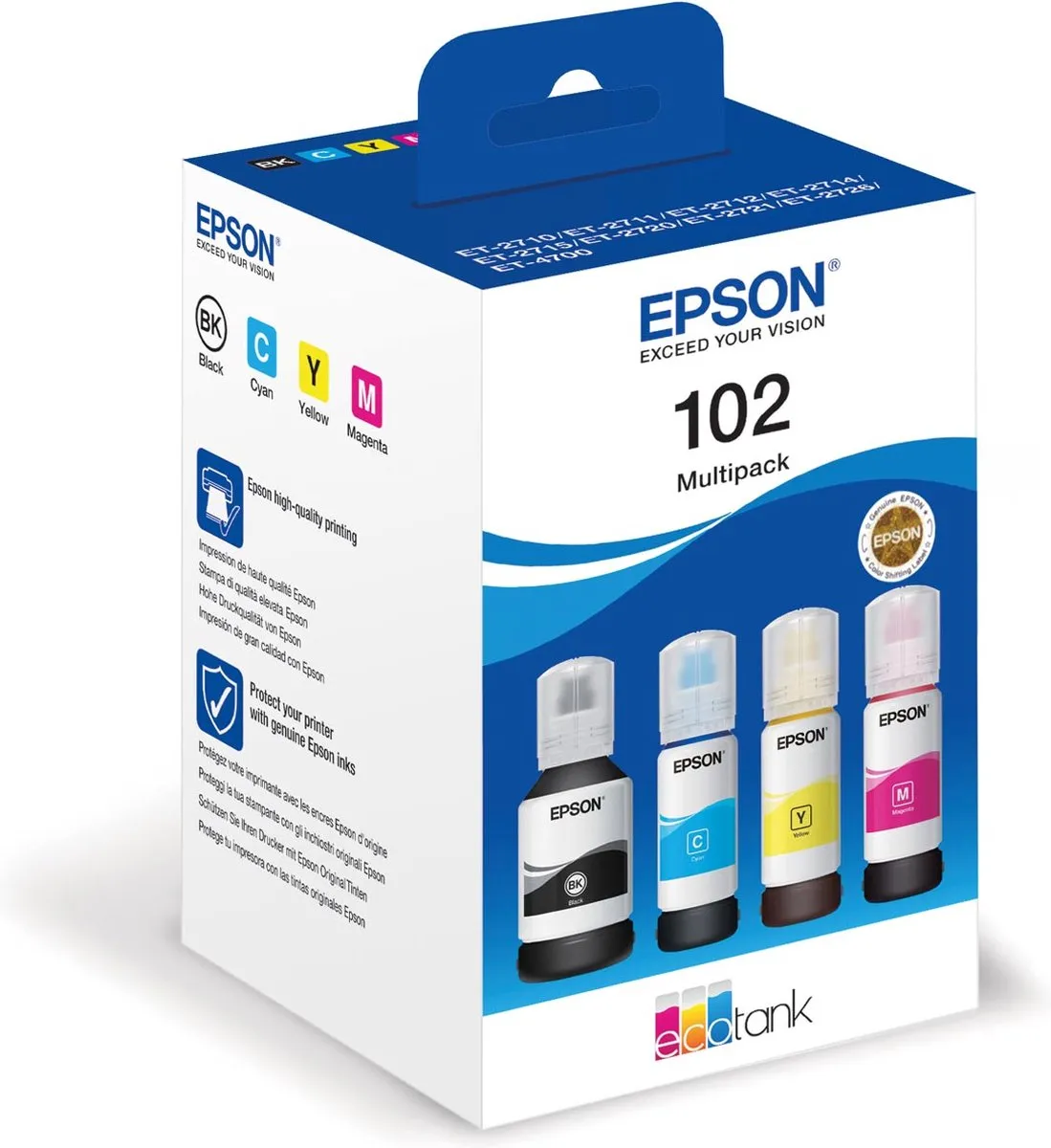 Epson EcoTank C13T03R640 Inktflessen Multipack - 4 Kleuren