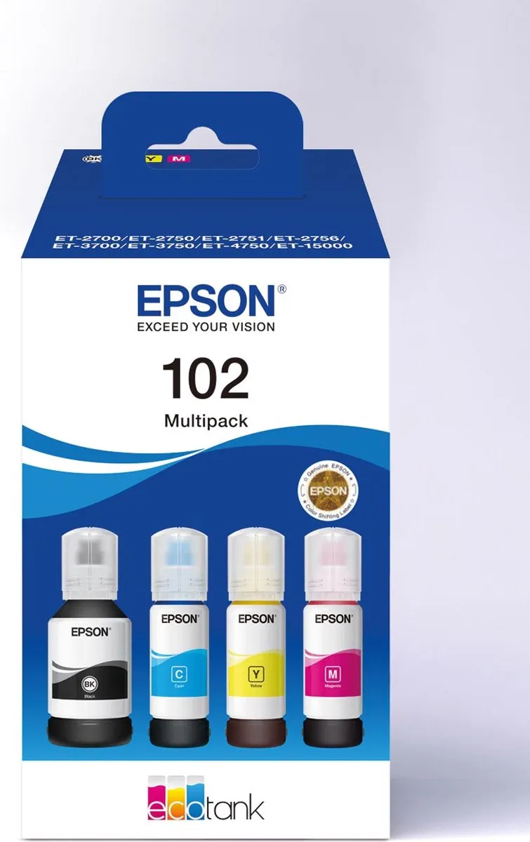 Epson EcoTank C13T03R640 Inktflessen Multipack - 4 Kleuren - afbeelding 6 van 6