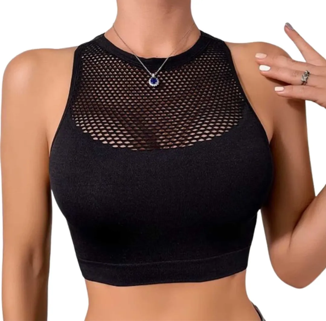 RedParrot Semi-transparante Sport Top