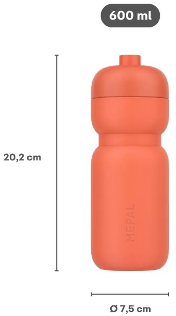 Mepal Bidon Squeeze Sport 600ml - Apple green - afbeelding 6 van 6