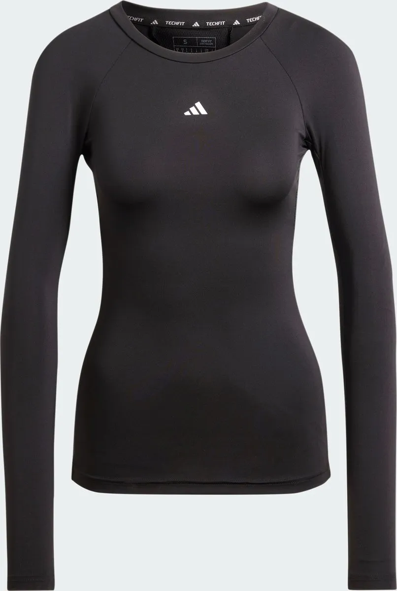 adidas Performance TECHFIT Training Longsleeve IK7918 - Dames - L - Zwart