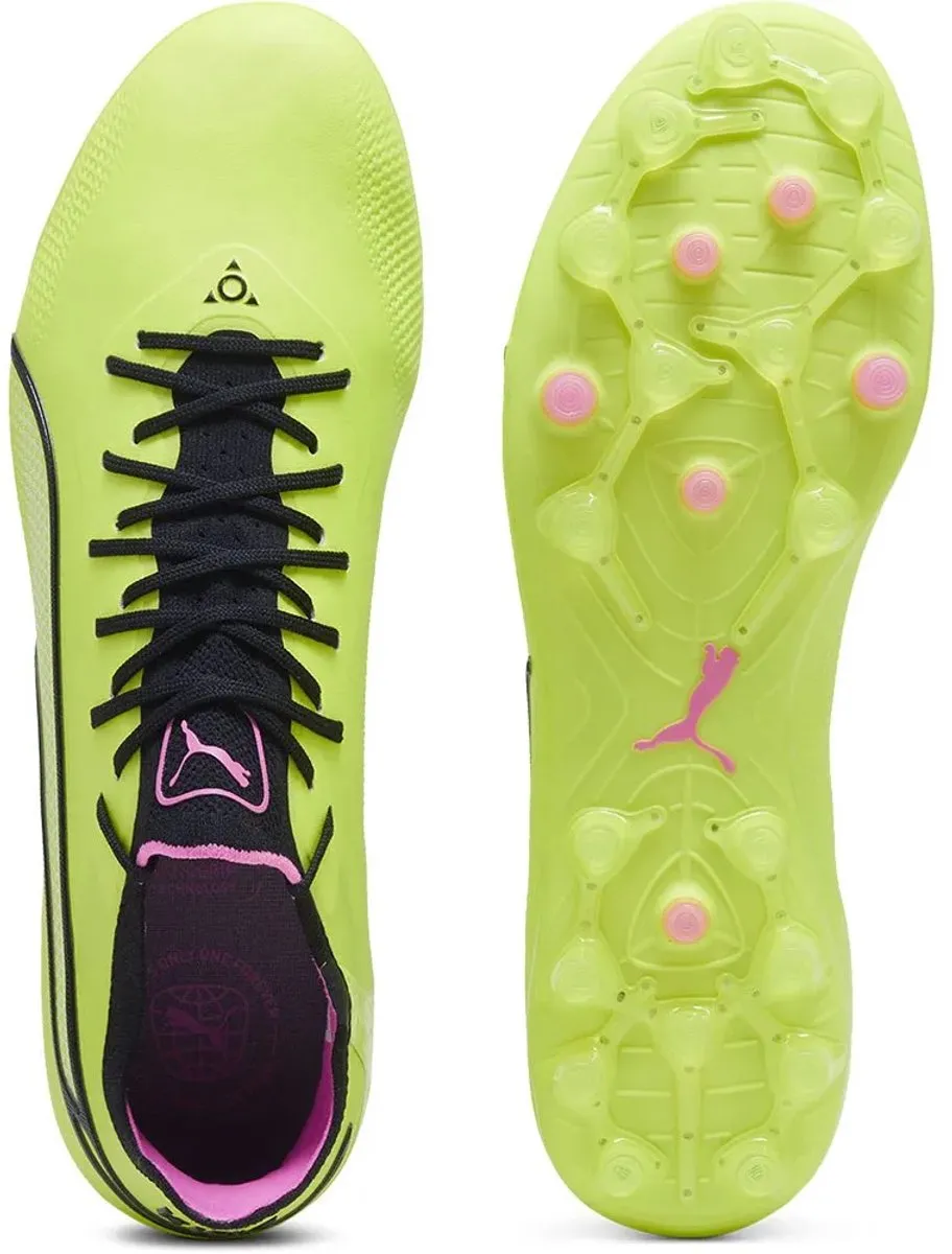 PUMA King Ultimate Mg Voetbalschoenen - 45 - Electric Lime