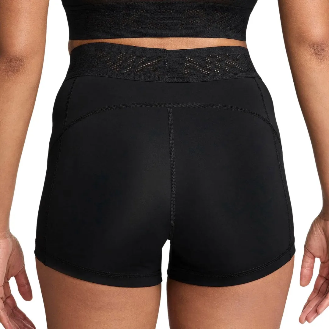 Nike Pro Dri-FIT Short Dames L - Zwart