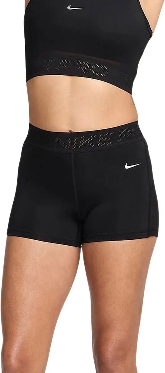 Nike Pro Dri-FIT Short Dames L - Zwart