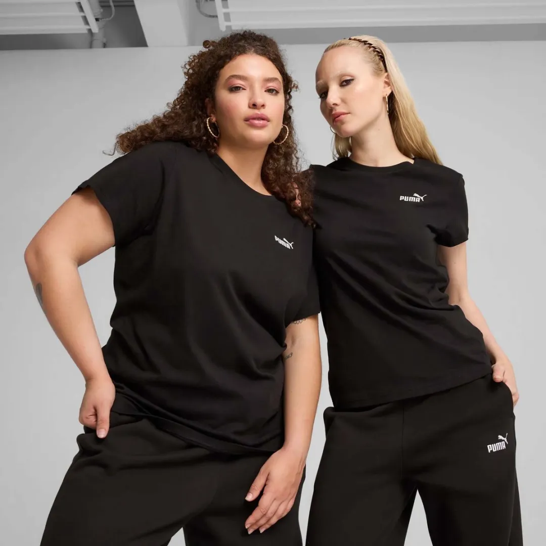 PUMA Ess Small T-Shirt No. 1 Logo - Vrouwen - XL - Zwart