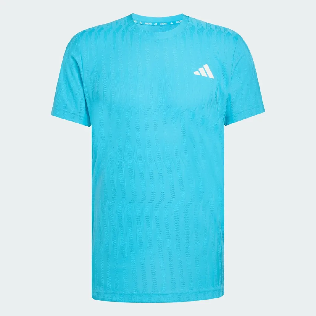 adidas Performance Climacool+ Airchill Freelift Tennis T-shirt - S - Turquoise