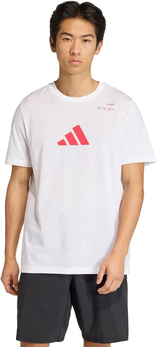 Adidas Performance Padel Category Graphic T-shirt KE9639 - Wit