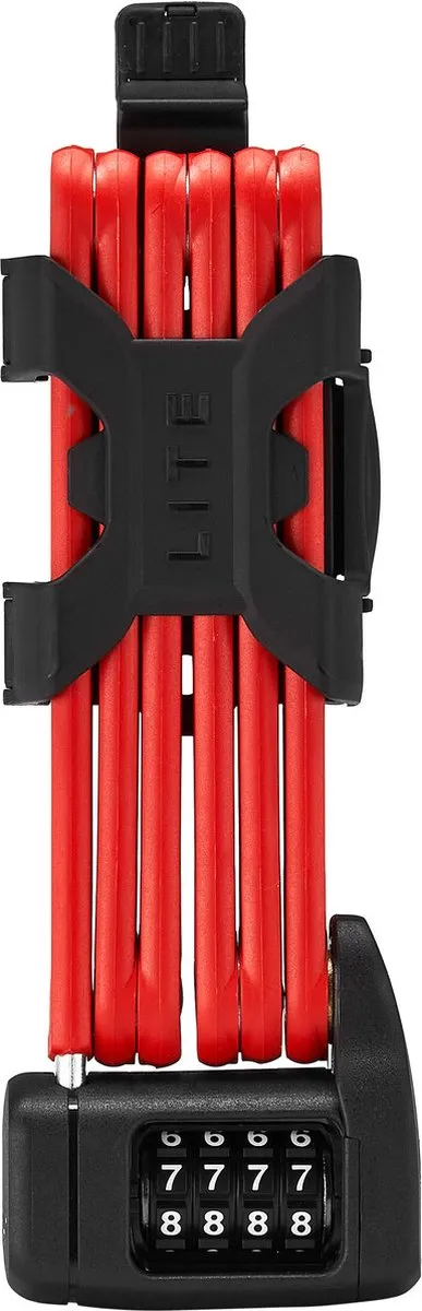 ABUS Bordo Combo Lite 6055C/85 Vouwslot - Rood - afbeelding 6 van 6
