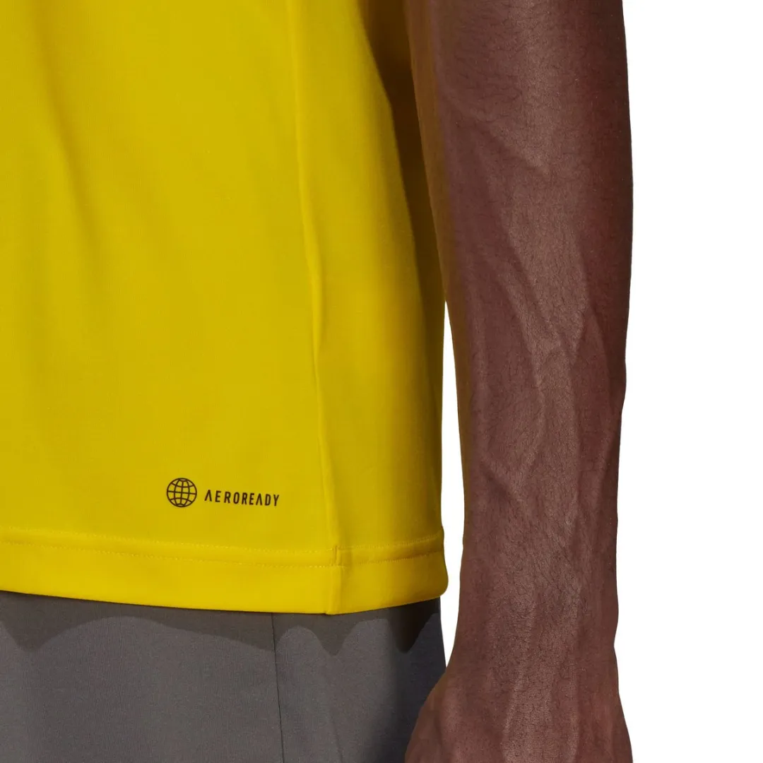 Adidas Entrada 22 Shirt Heren - Geel/Zwart - XL