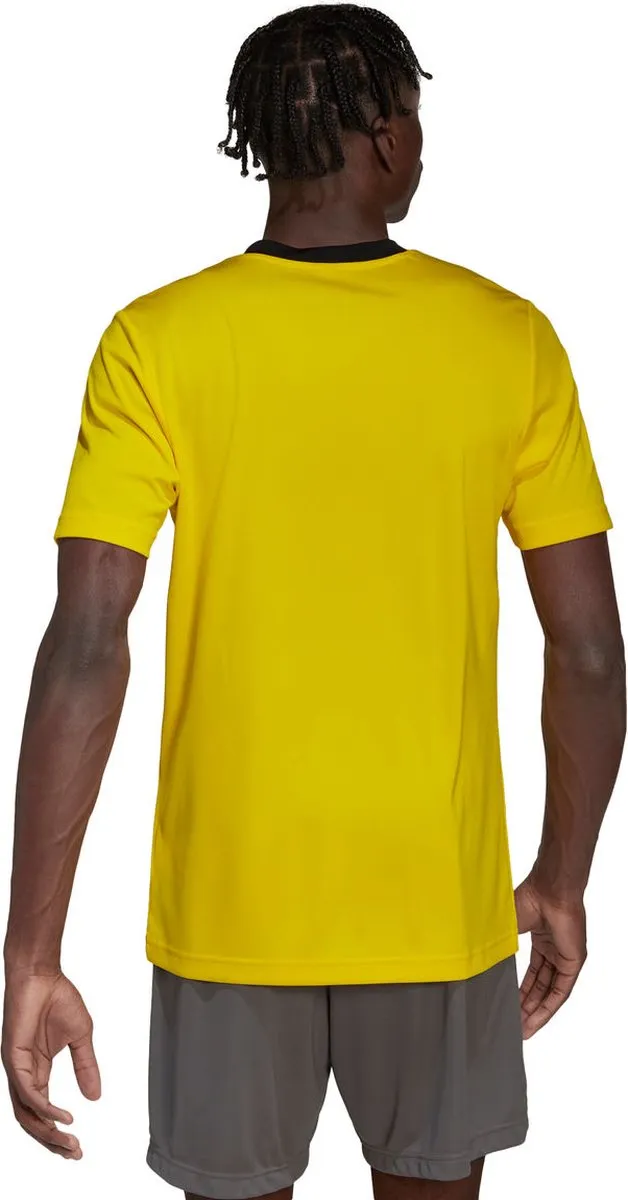 Adidas Entrada 22 Shirt Heren - Geel/Zwart - XL - afbeelding 6 van 6