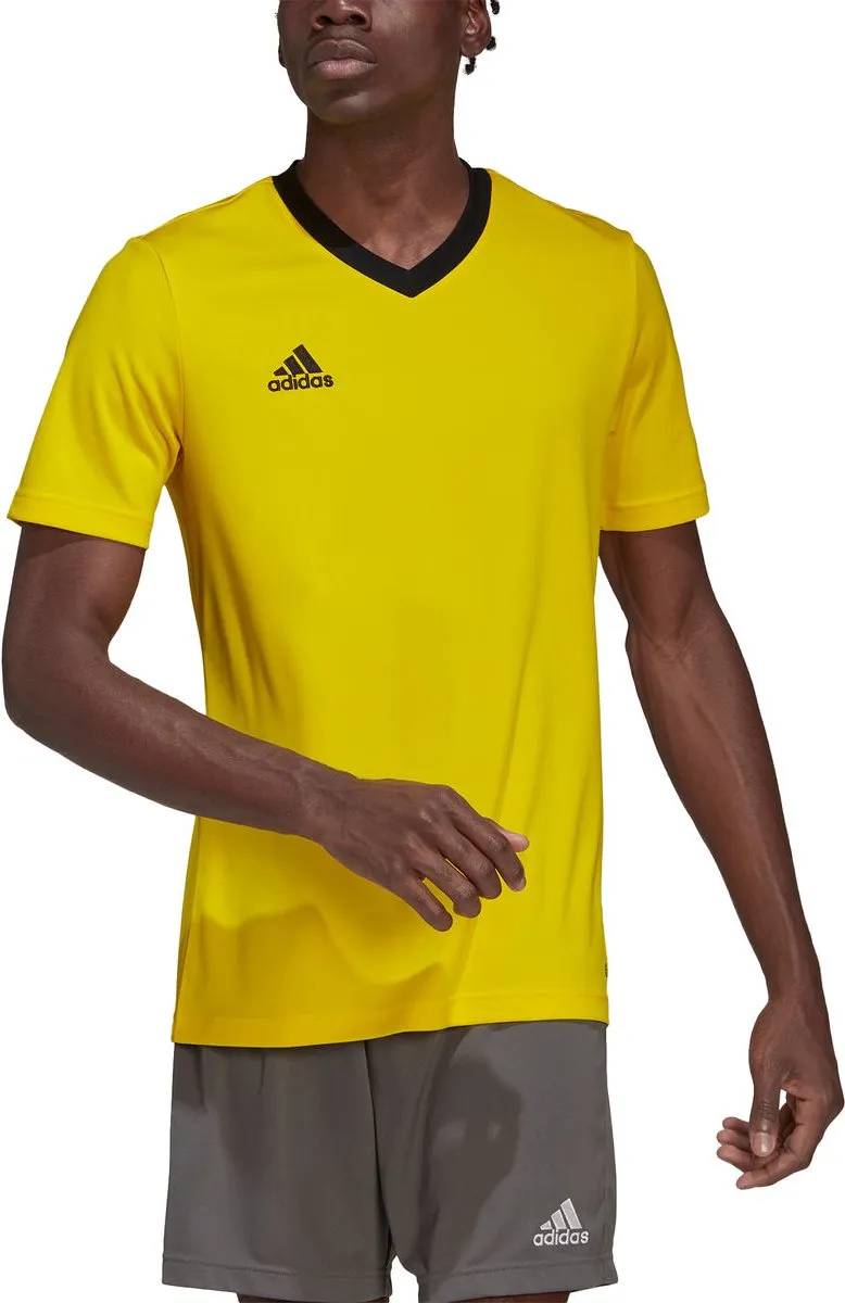 Adidas Entrada 22 Shirt Heren - Geel/Zwart - XL
