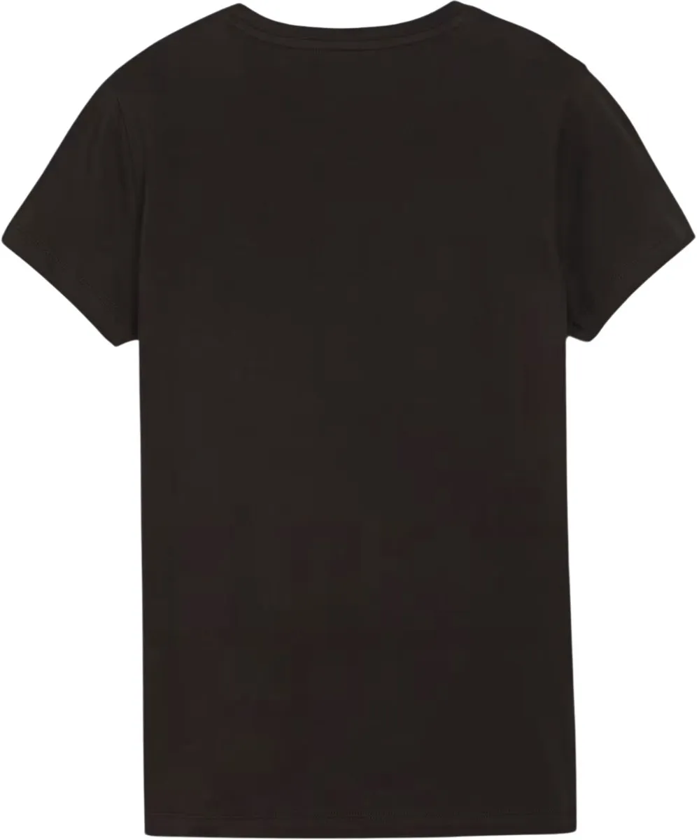 PUMA ESS+Script T-shirt Dames - XS - Zwart