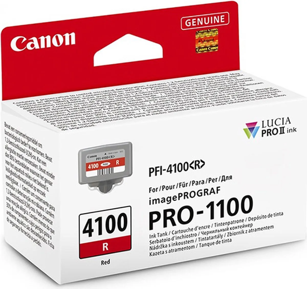 Canon LUCIA PRO II 6785C001 Inktcartridge - Rood - 80ml