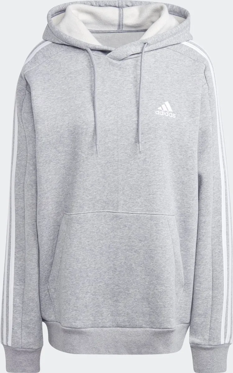 adidas Essentials Fleece 3-Stripes Hoodie 2XL - Grijs