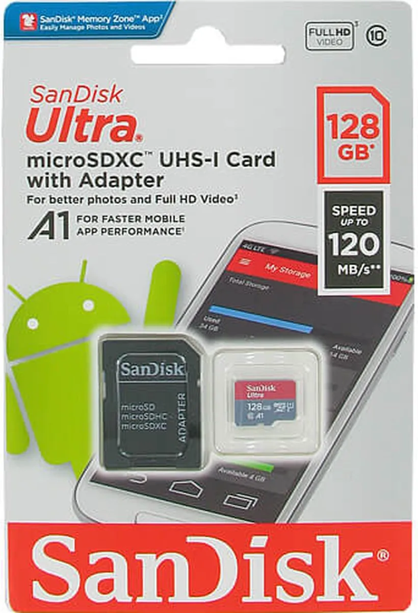 SanDisk microSDXC Ultra SDSQUA4-128G-GN6MA 128GB