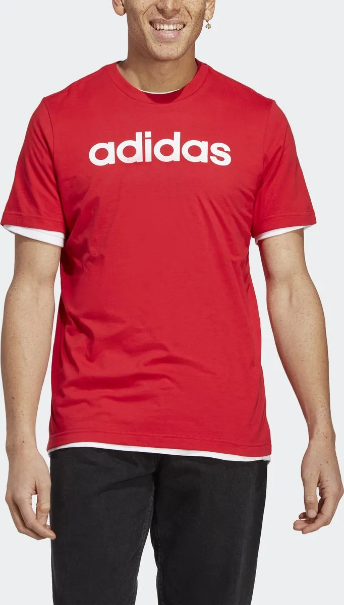 adidas Essentials T-shirt IC9278 - Rood - L