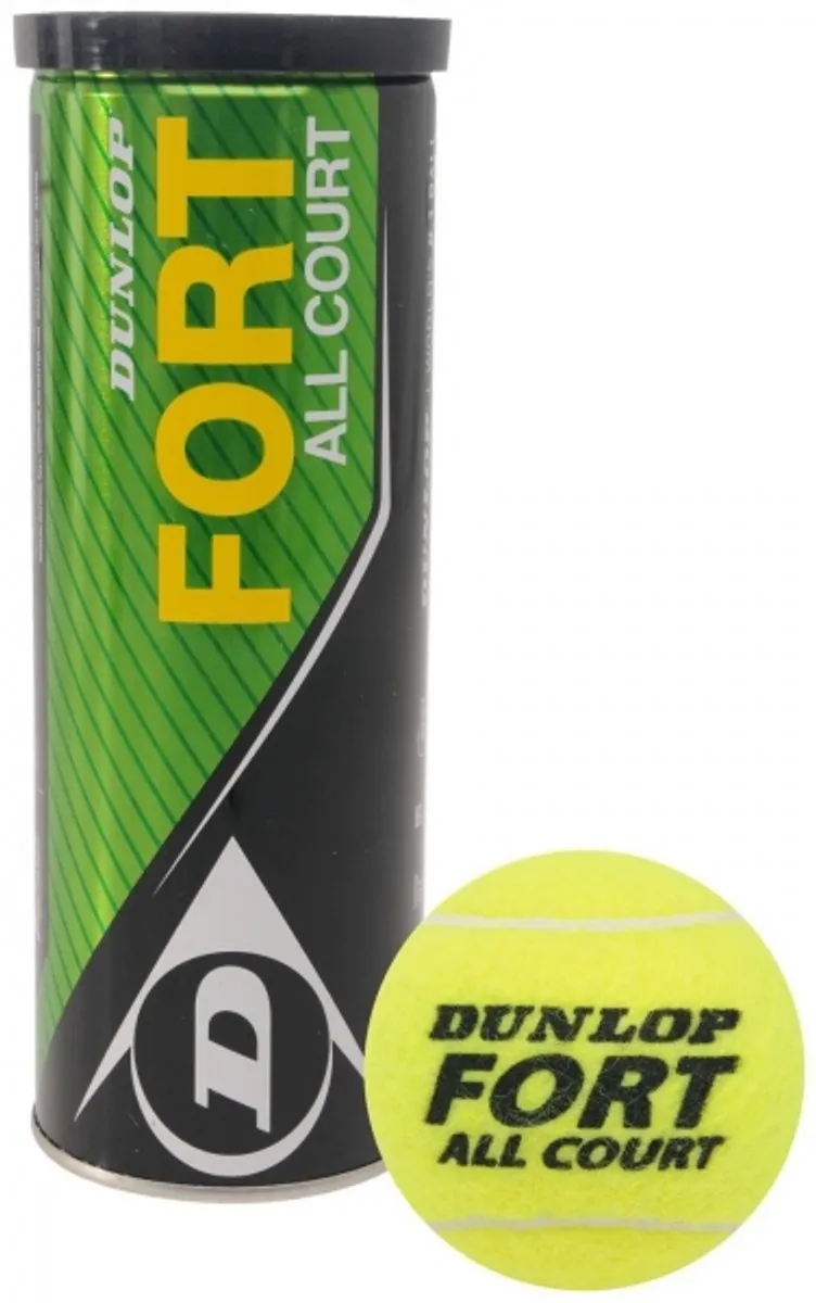 Dunlop Tennisbal All Court Geel - 4 Stuks