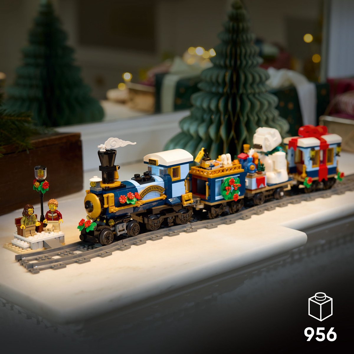 LEGO Icons Feestelijke Kersttrein Kerstdecoratie - 10361