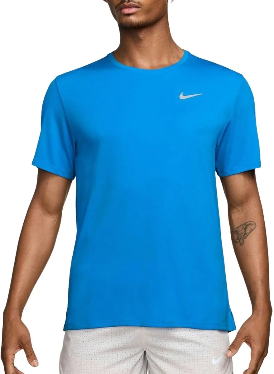 Nike Dri-FIT UV Miler Shirt Heren L - Blauw