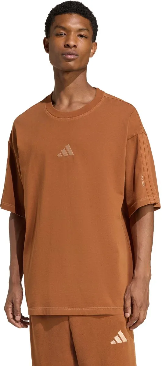 adidas ALL SZN Washed T-shirt KE5997 - Heren - Bruin