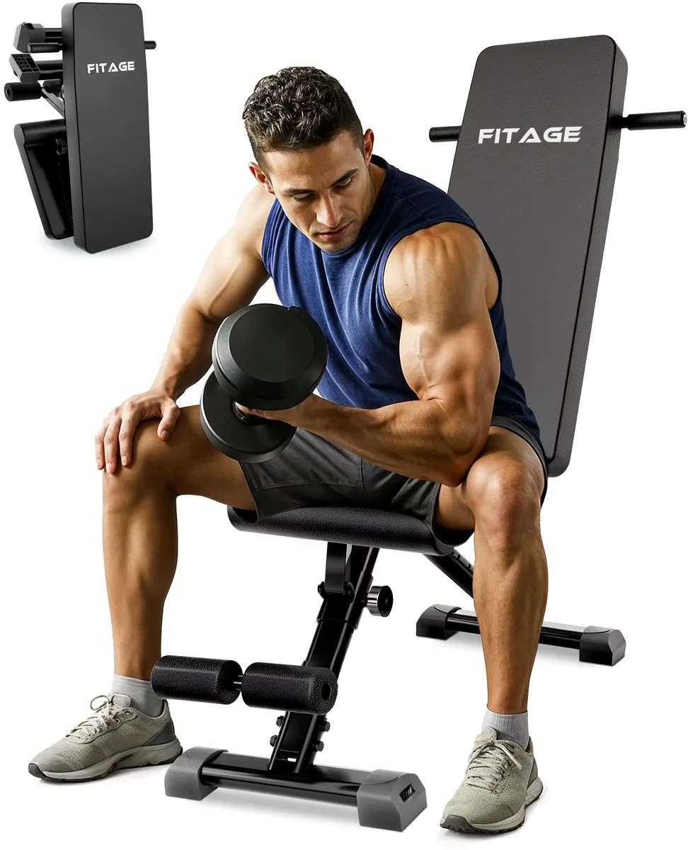 FITAGE Fitnessbank Halterbank 300KG