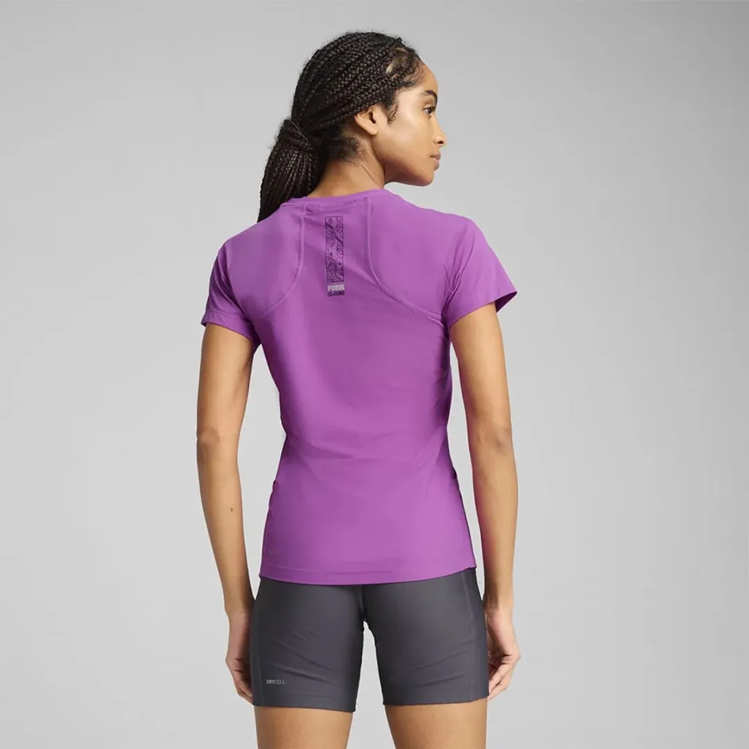 PUMA Seasons Coolcell T-shirt - Paars M