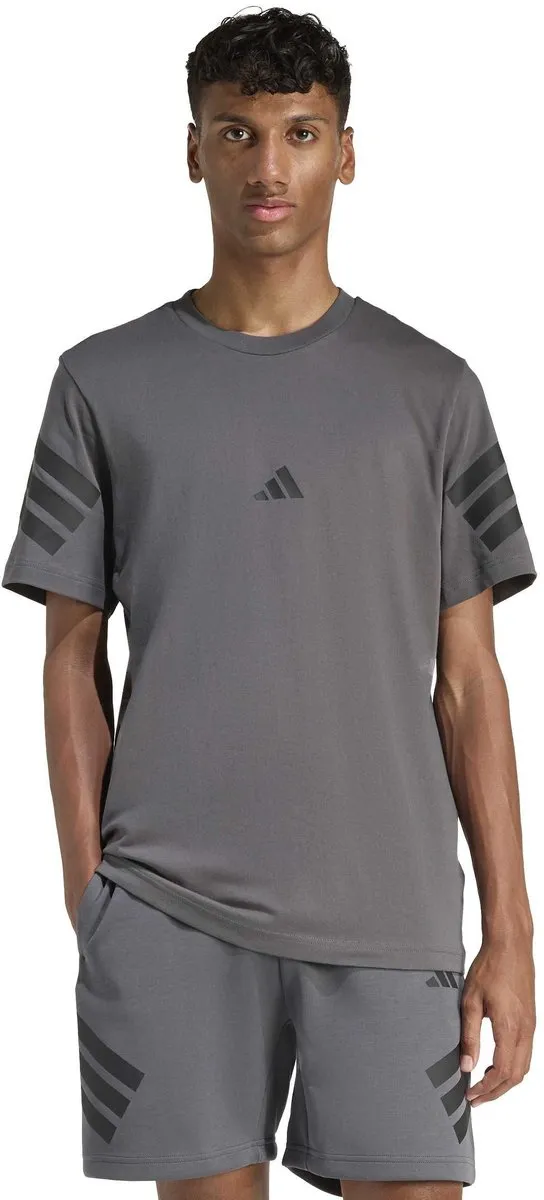 Adidas m fi 3s reg T-shirt Heren - Donkergrijs
