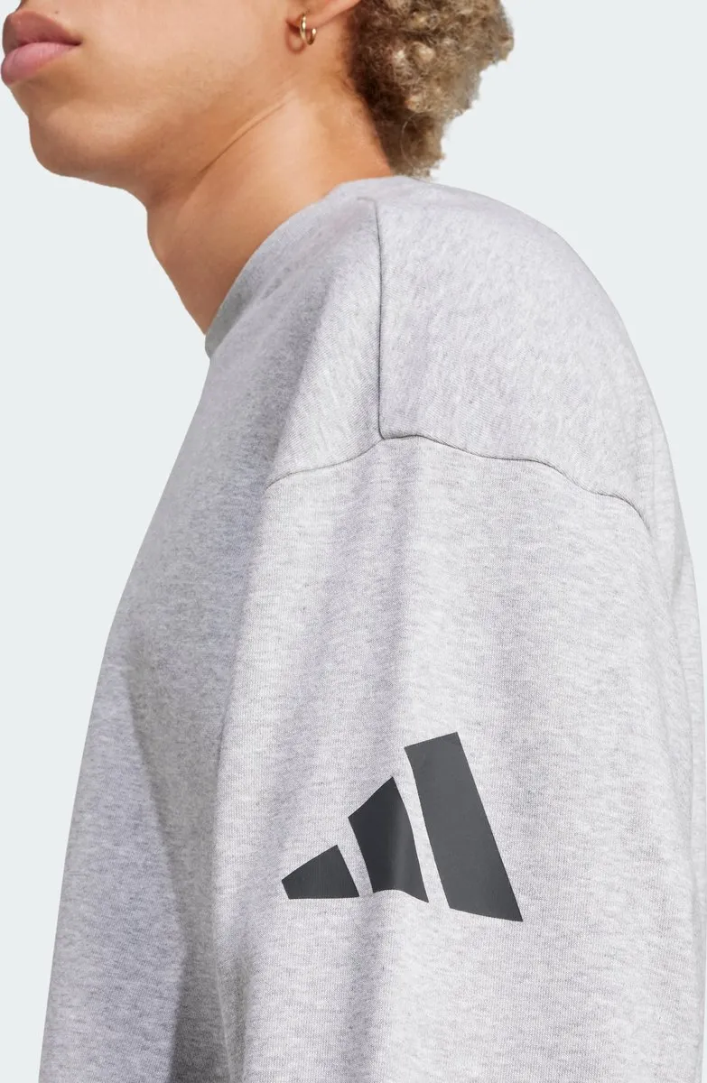 adidas Sportswear Essentials Loose Fit 3 Bar Logo Sweatshirt Grijs