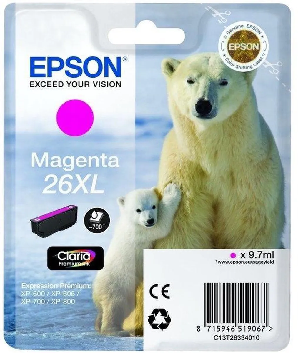 Epson C13T26334022 Inktcartridge - 1 Stuks