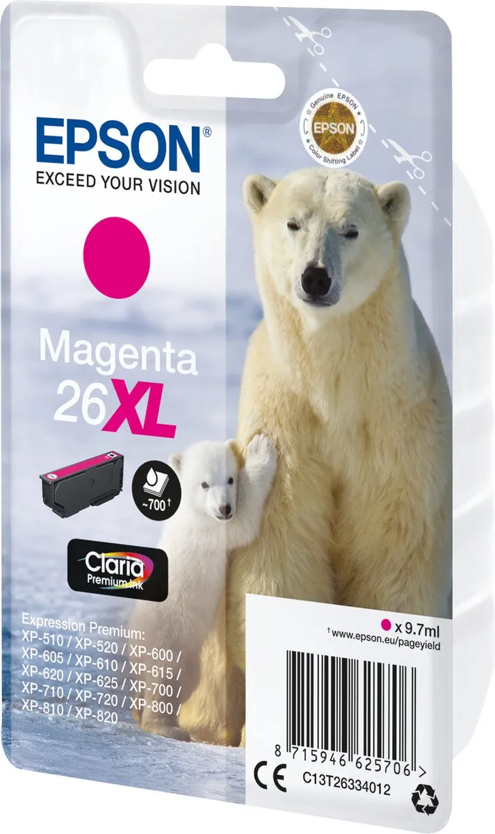 Epson C13T26334022 Inktcartridge - 1 Stuks