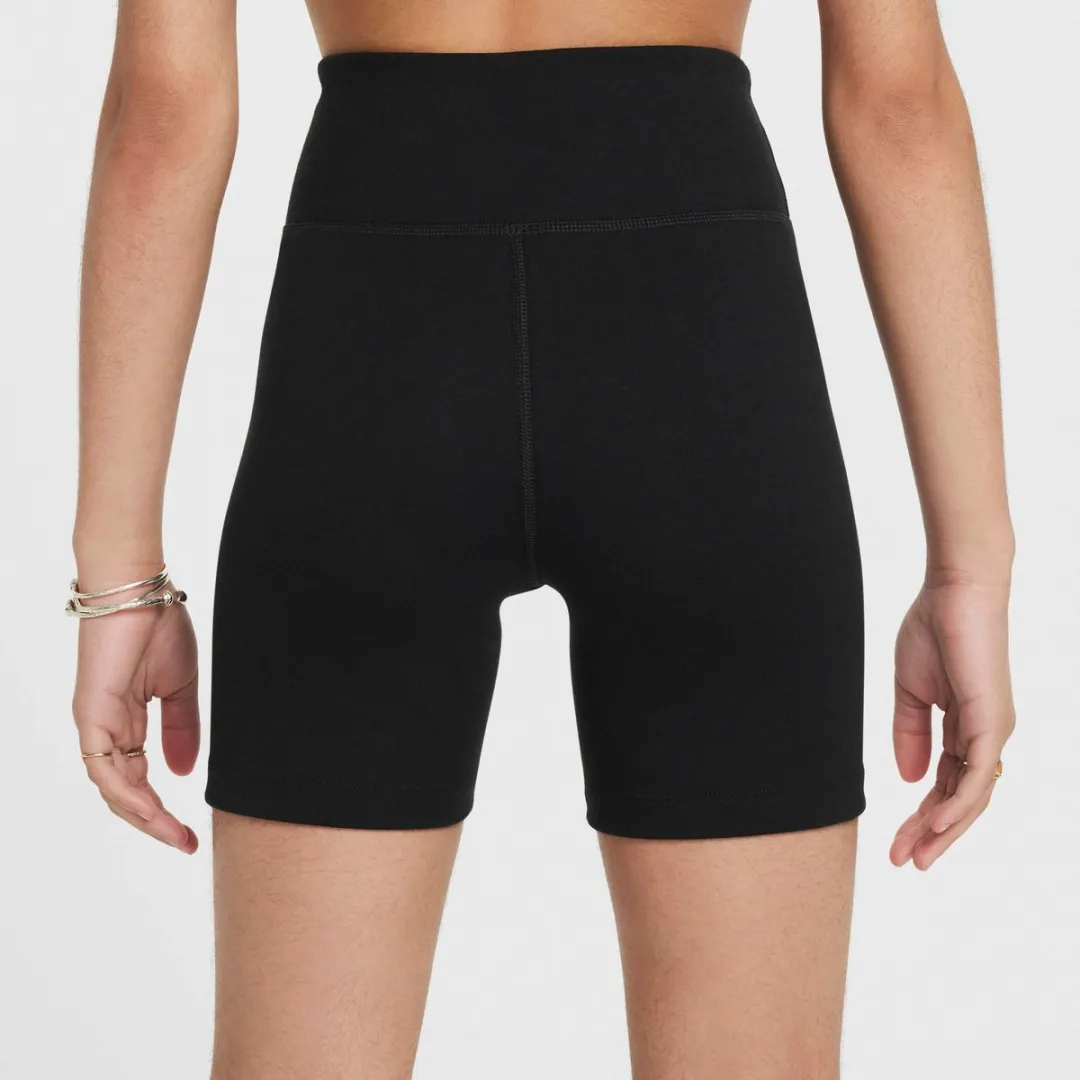 Nike Sportswear Classic Biker Short Meisjes 158 - Zwart