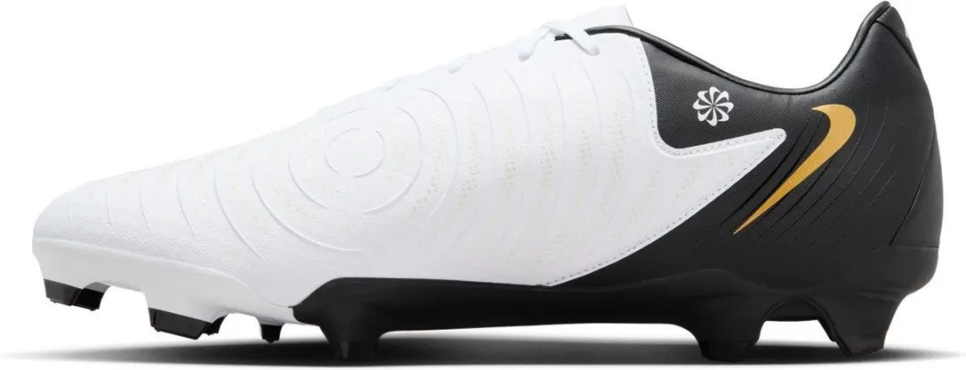 Nike Phantom GX II FG/MG - Schoen - FD6723-100 - Maat 45.5 - Wit/Zwart/Goud