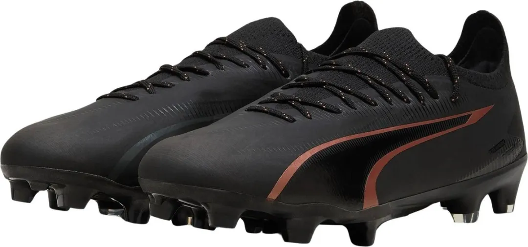 PUMA Ultra Ultimate Voetbalschoenen FG/AG 44 - Zwart/Brons