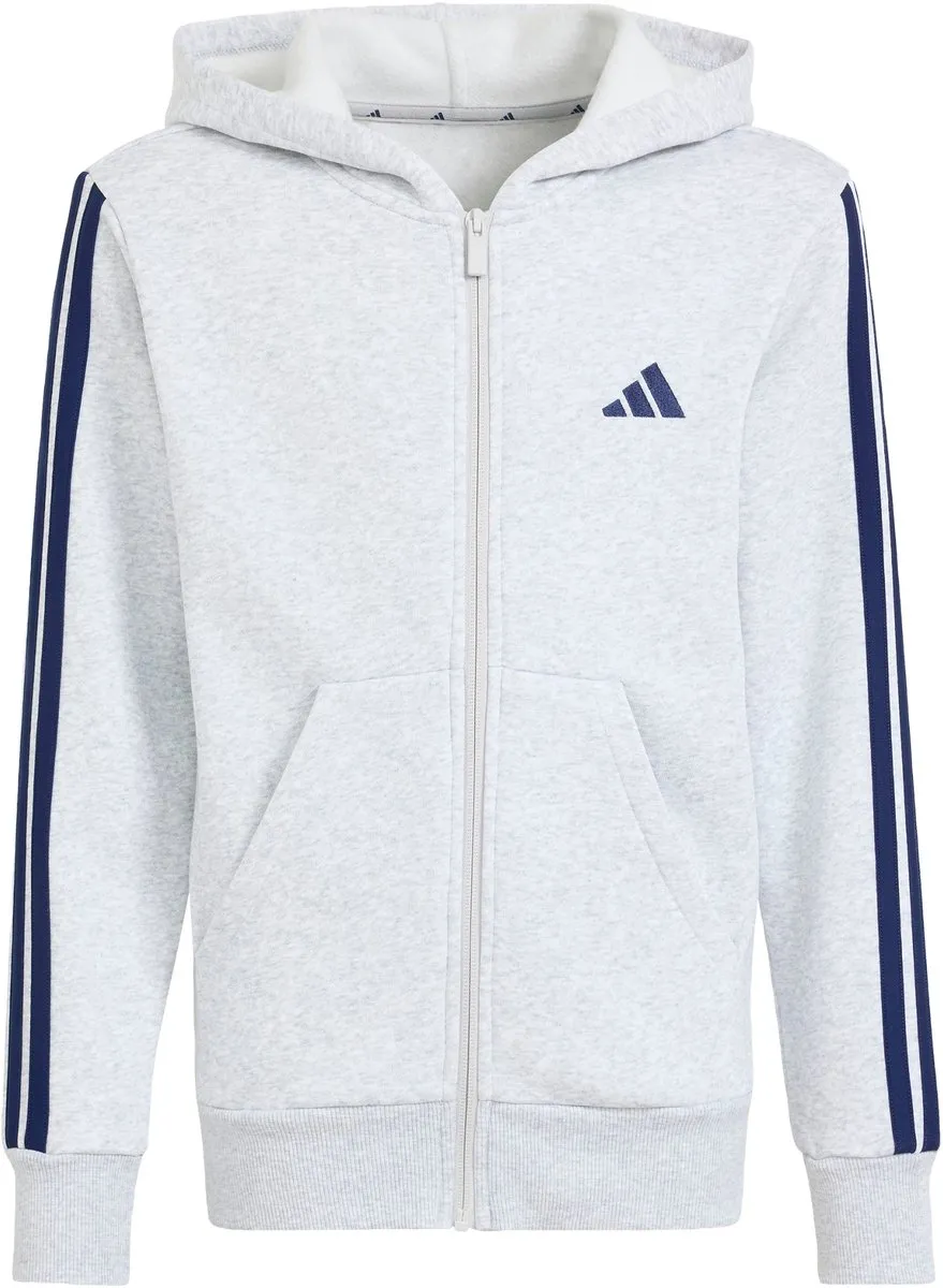 adidas Sportswear Essentials Ritshoodie Kids JY4979 - 176 - Grijs - afbeelding 6 van 6