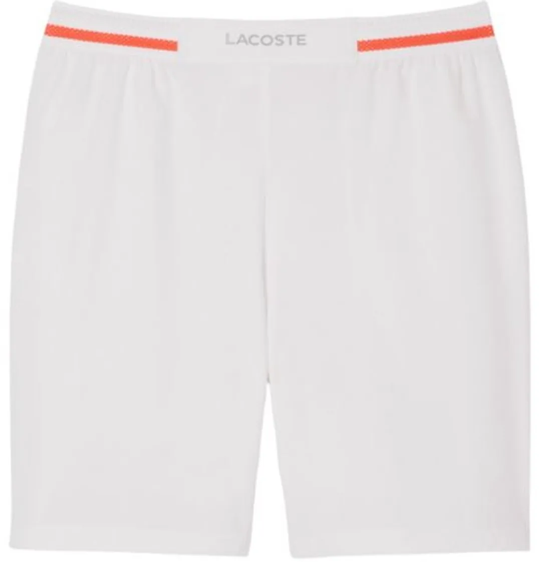 Lacoste Korte Broek Heren Novak Djokovic GH7413-51 - XL - Wit Oranje