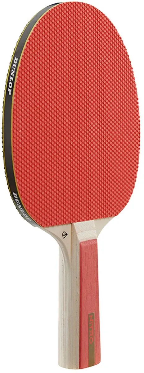 Dunlop Nitro Tafeltennisbat - Rood/Zwart