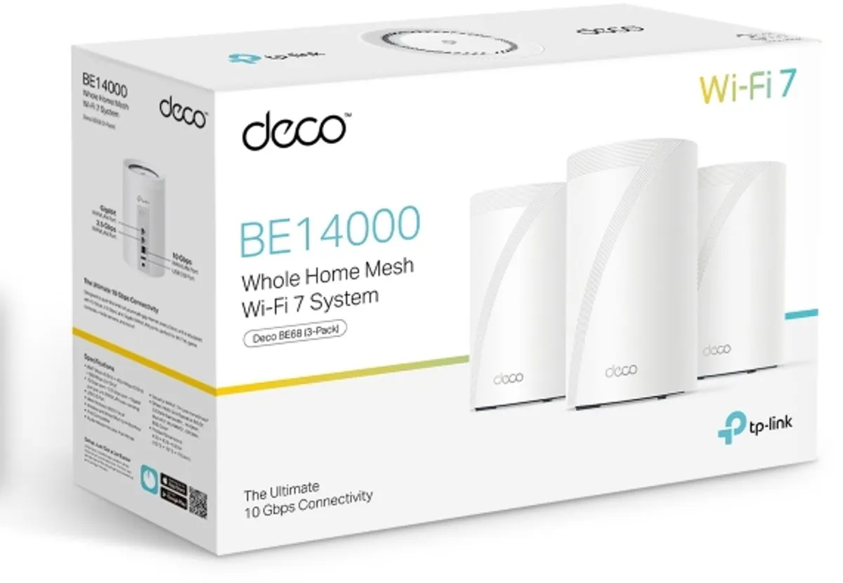 TP-Link Deco BE68 Wifi 7 Mesh Systeem - 3-pack
